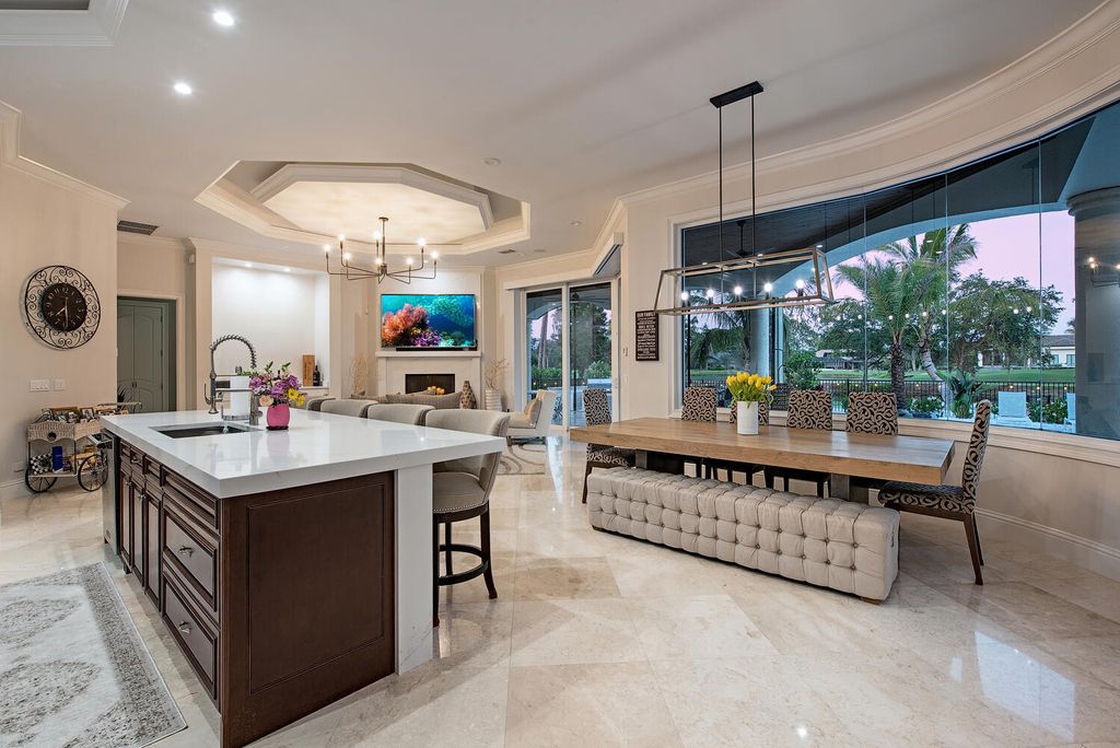 The Naples Home offers a perfect union between classically elegant architecture and contemporary finishes now available for sale. This home located at 13124 White Violet Dr, Naples, Florida