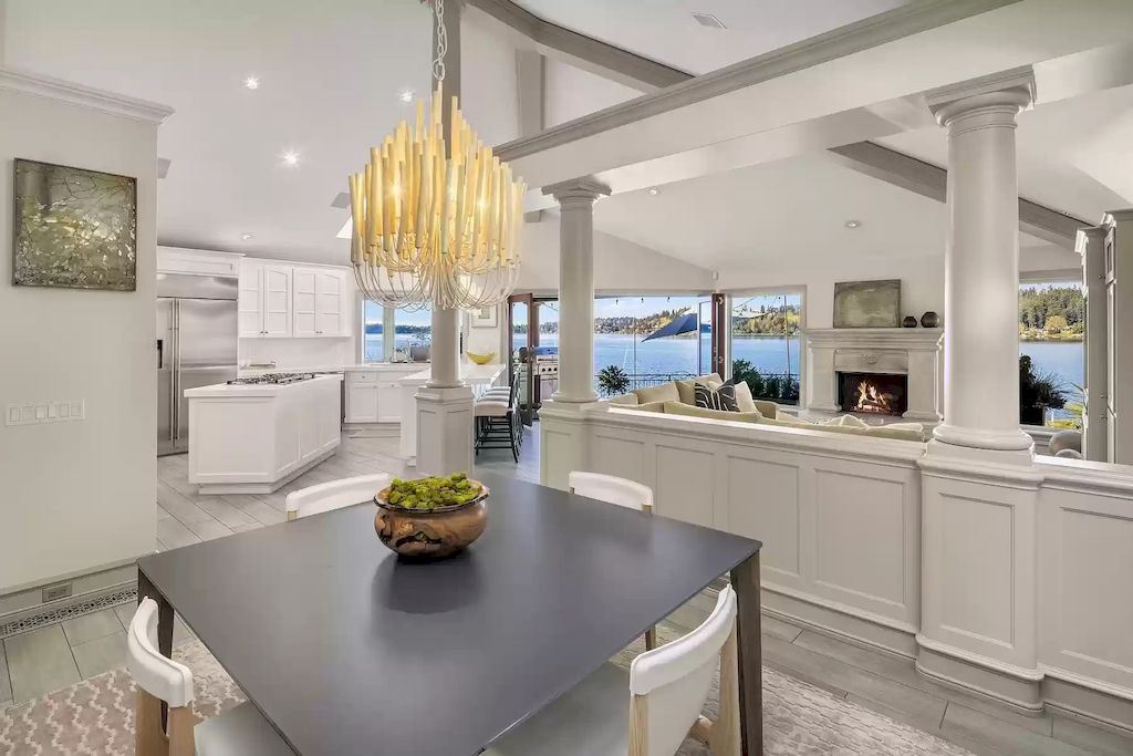 The Estate in Washington is a luxurious home highly curated landscape with an easy effort to the lake now available for sale. This home located at 8900 N Mercer Way, Mercer Island, Washington; offering 04 bedrooms and 05 bathrooms with 5,953 square feet of living spaces. 