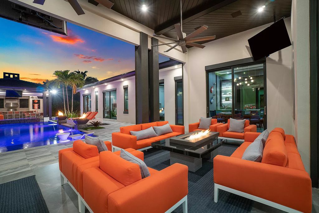 The Home in Delray Beach is a striking custom-built estate with the grand open concept, luxury finishes and modern architectural millwork now available for sale. This home located at 5526 Vintage Oaks Ter, Delray Beach, Florida