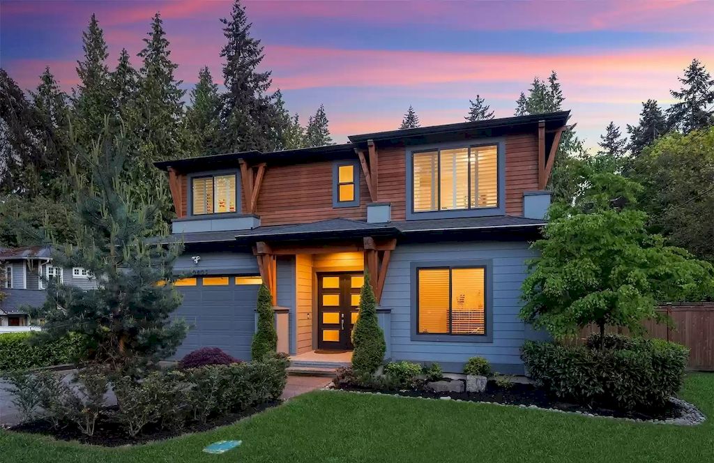 The House in Bellevue is covered outdoor living perfect for year-round enjoyment, now available for sale. This home located at 10803 SE 25th Place, Bellevue, Washington