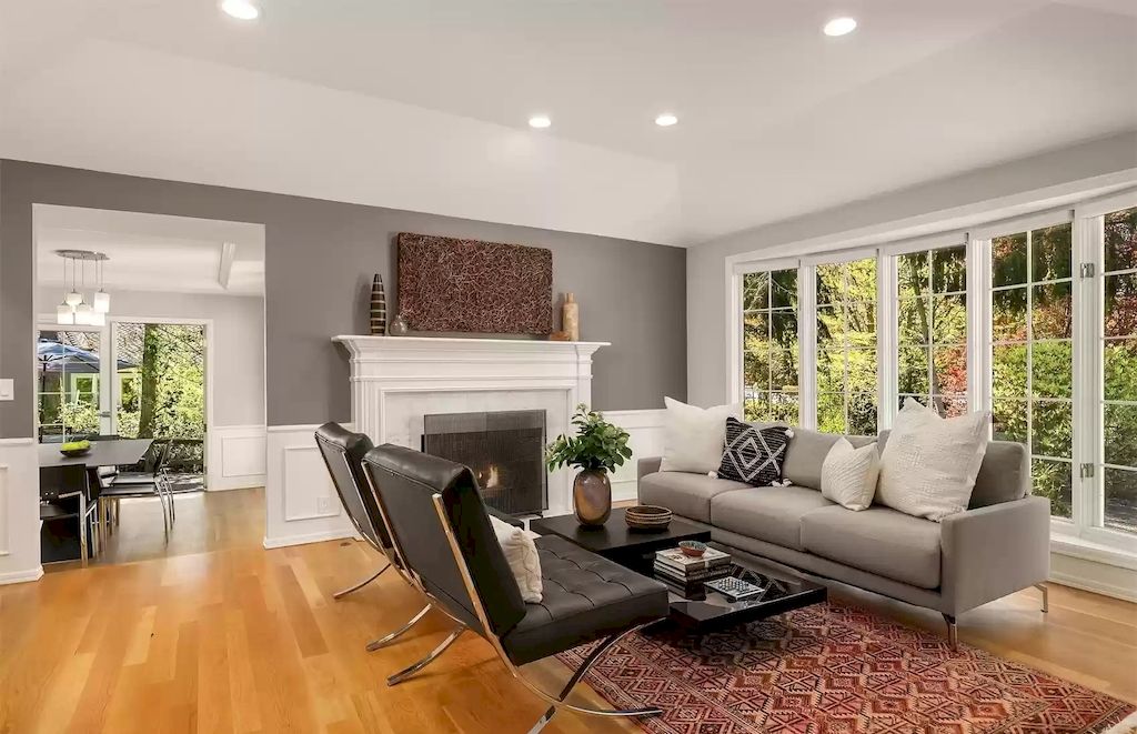 The Estate in Washington is a luxurious home filled with natural light in an idyllic verdant setting now available for sale. This home located at 8521 Hunts Point Lane, Hunts Point, Washington; offering 05 bedrooms and 04 bathrooms with 3,549 square feet of living spaces.