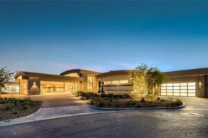 Extraordinary Estate Crowns the Mountains of Henderson with Commanding Views of the Las Vegas Strip for $19,500,000 1 Single Story Residence in Nevada by Sun West Custom Homes sells for $15,999,000