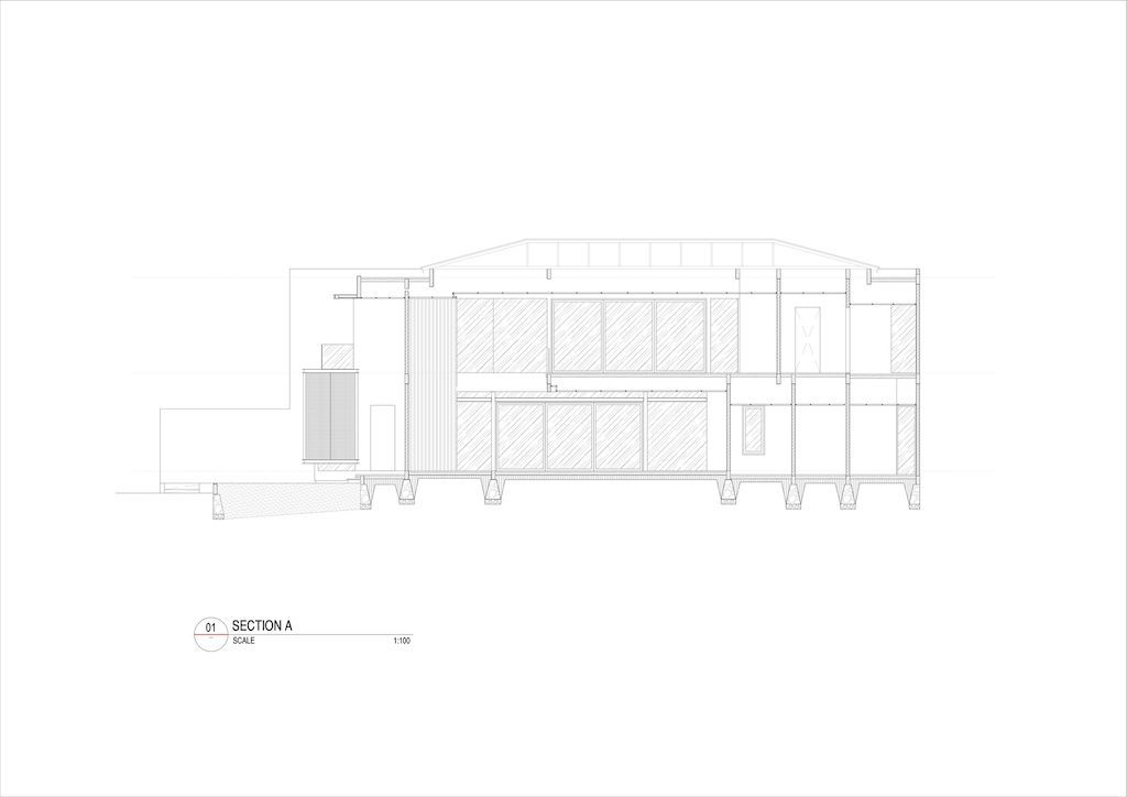 DJ House with tropical style modern architecture design by Rakta Studio 22