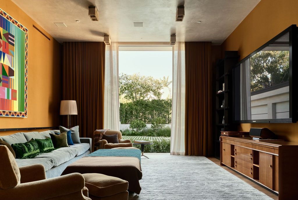 The Mansion in Los Angeles is a contemporary masterpiece with impressive views, inspired design, and a serenely secluded location with gated access now available for sale. This home located at 335 Trousdale Pl, Beverly Hills, California