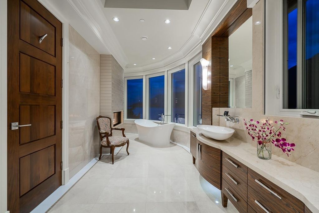 The Estate in West Vancouver is a luxurious home with stunning ocean views, now available for sale. This home located at 6935 Isleview Rd, West Vancouver, BC V7W 2L1, Canada