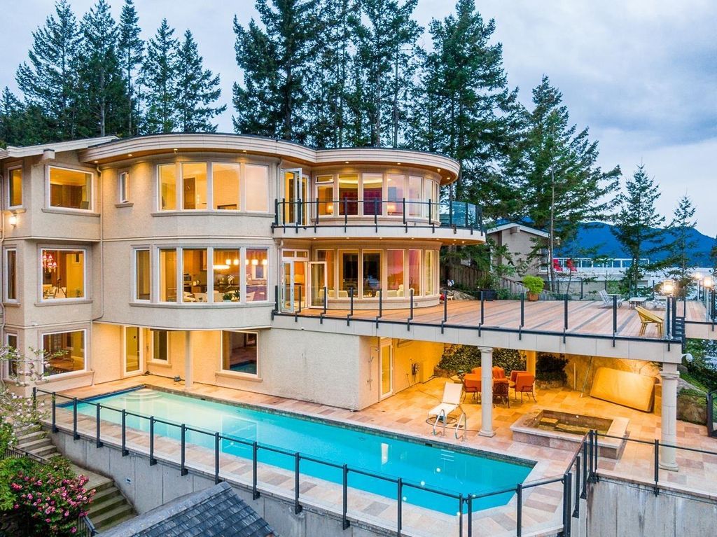 The Estate in West Vancouver is a luxurious home with stunning ocean views, now available for sale. This home located at 6935 Isleview Rd, West Vancouver, BC V7W 2L1, Canada