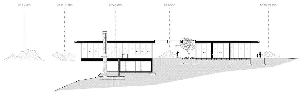 Five Peaks Lookout, a Warm Modern Home by Scott Edwards Architecture