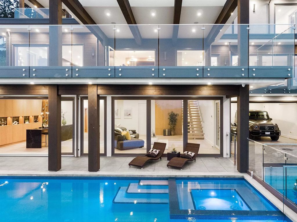 The Residence in West Vancouver offer living spaces that are equally dynamic & cozy, now available for sale. This home located at 550 Craigmohr Dr, West Vancouver, BC V7S 1W9, Canada