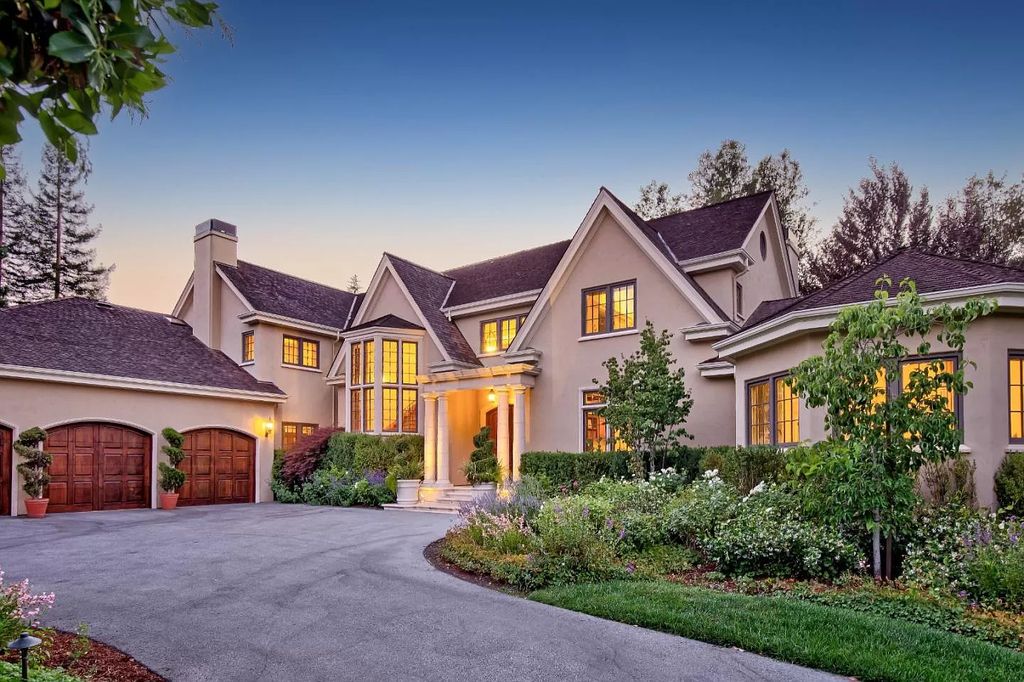 The Home in Atherton is a prestigious estate are the beautifully landscaped grounds with the ultimate privacy down a long, gated driveway now available for sale. This home located at 23 Belbrook Way, Atherton, California
