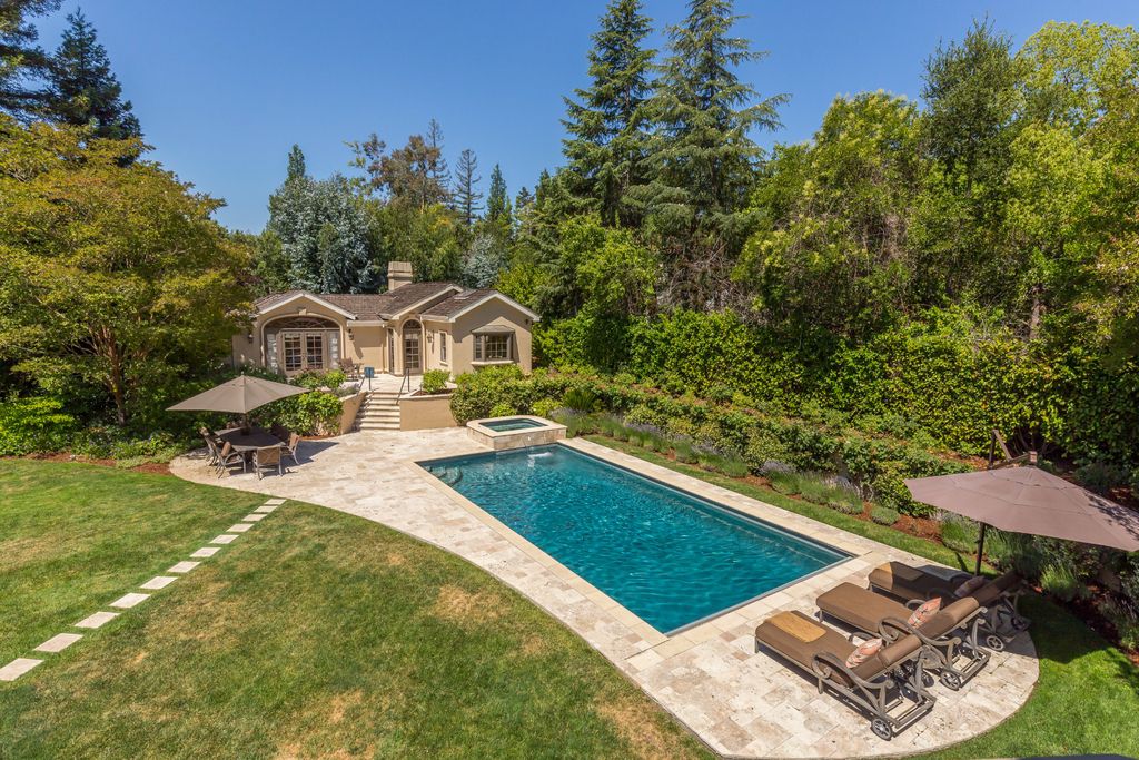 The Home in Atherton is a prestigious estate are the beautifully landscaped grounds with the ultimate privacy down a long, gated driveway now available for sale. This home located at 23 Belbrook Way, Atherton, California