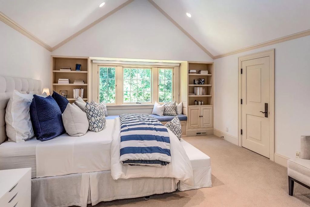 The Home in Atherton is a prestigious estate are the beautifully landscaped grounds with the ultimate privacy down a long, gated driveway now available for sale. This home located at 23 Belbrook Way, Atherton, California