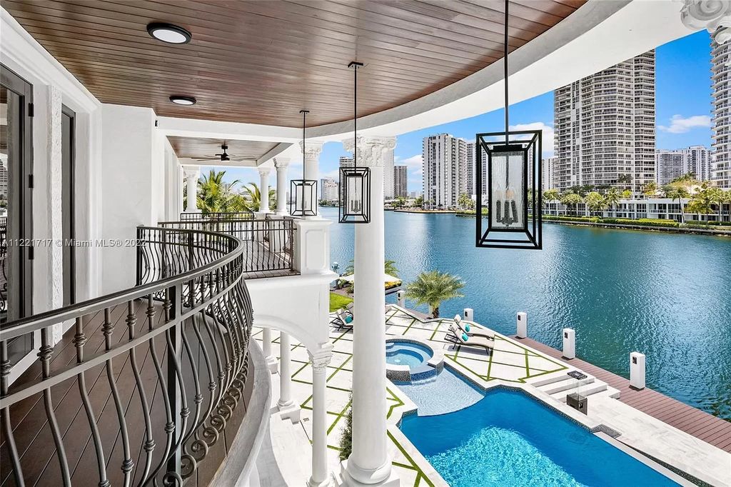 The Home in Golden Beach is an ultra-lavish waterfront palatial estate is set behind private gates at the end of a cul de sac now available for sale. This home located at 498 North Pkwy, Golden Beach, Florida