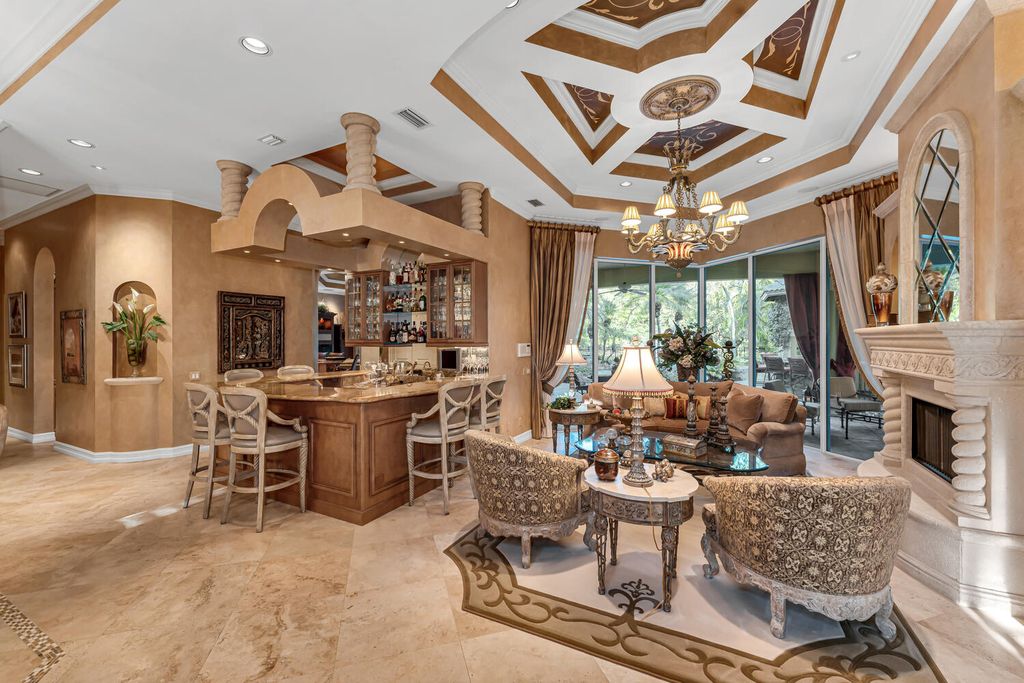 The Home in Naples is an exceptional custom home unlike any other in Watercrest with resort style outdoor area now available for sale. This home located at 2350 Cheshire Ln, Naples, Florida
