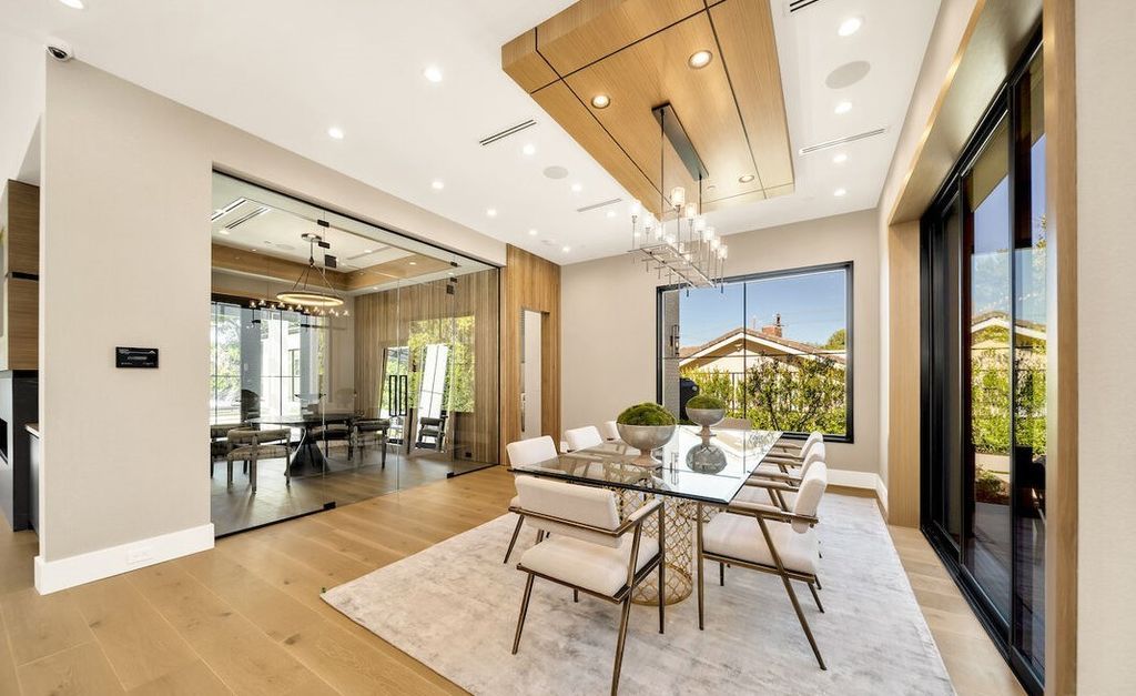 The Home in Encino is a masterfully crafted manor built with tasteful finishes and impeccable attention to detail now available for sale. This home located at 16739 Octavia Pl, Encino, California
