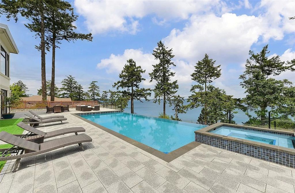 The Estate in Saanich offers the amazing view of the ocean and mountain ranges, now available for sale. This home located at 4823 Major Rd, Saanich, BC V8Y 2L8, Canada