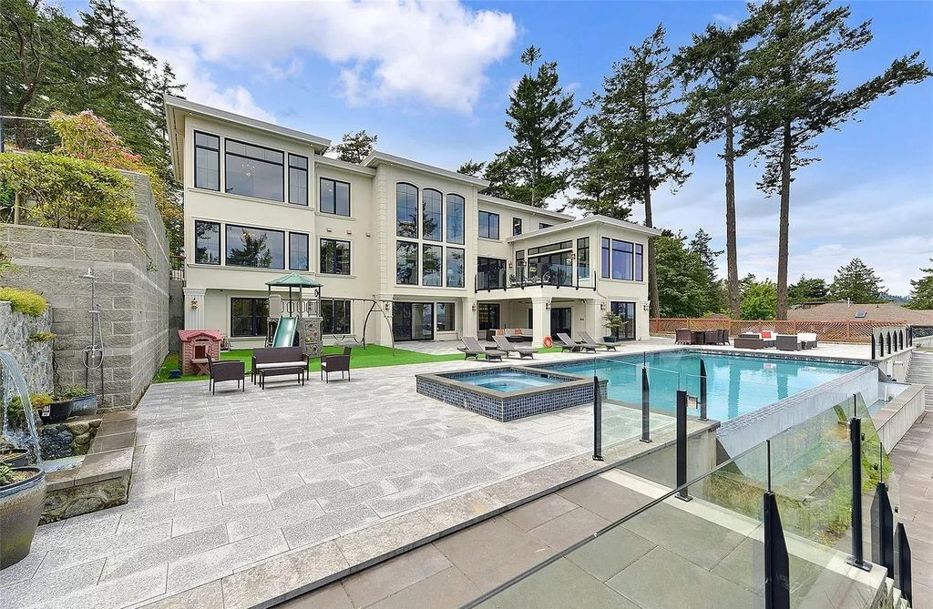 The Estate in Saanich offers the amazing view of the ocean and mountain ranges, now available for sale. This home located at 4823 Major Rd, Saanich, BC V8Y 2L8, Canada