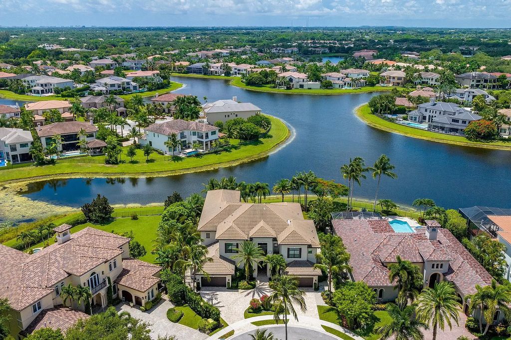 The Home in Boca Raton, a beautifully elegant estate in the prestigious Grand Lake Estates section of The Oaks combining sophistication and functional elegance is now available for sale. This home located at 17518 Grand Este Way, Boca Raton, Florida
