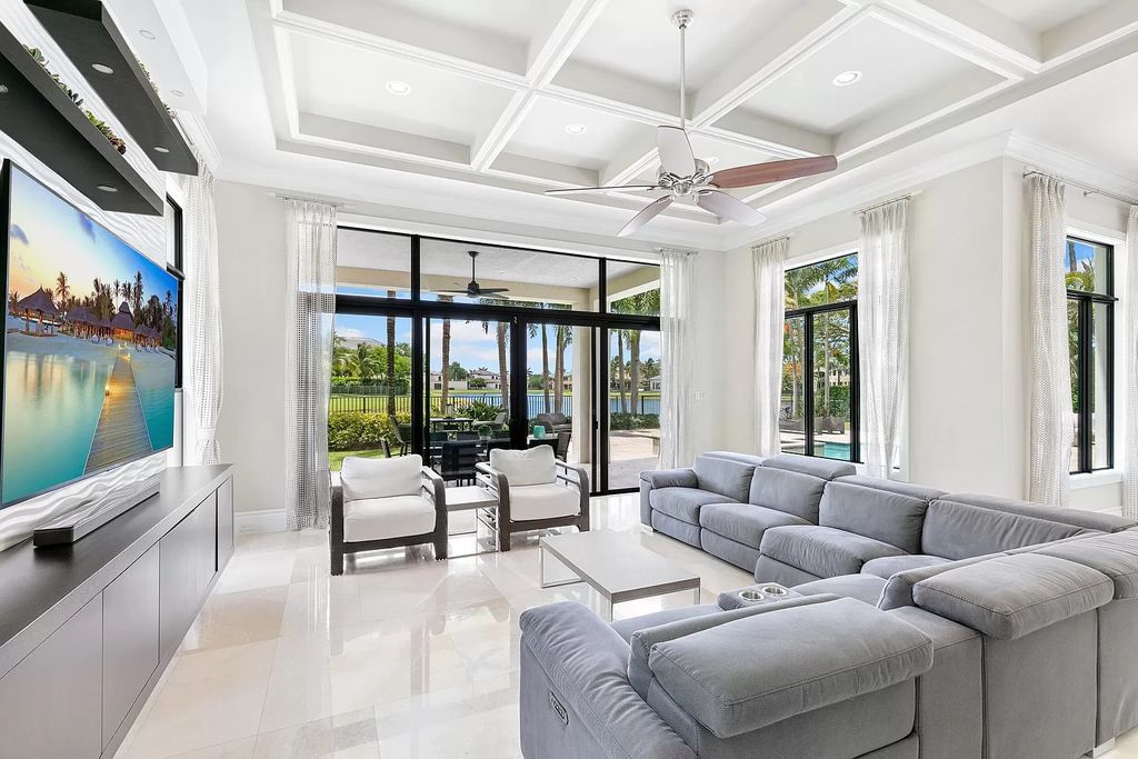 The Home in Boca Raton, a beautifully elegant estate in the prestigious Grand Lake Estates section of The Oaks combining sophistication and functional elegance is now available for sale. This home located at 17518 Grand Este Way, Boca Raton, Florida