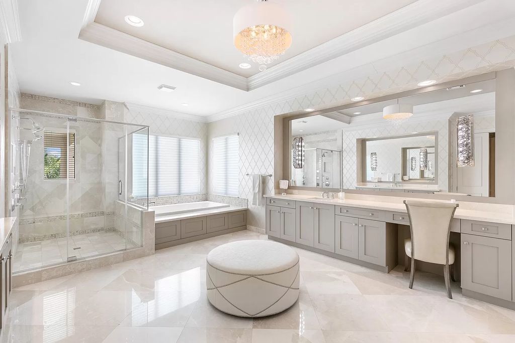 The Home in Boca Raton, a beautifully elegant estate in the prestigious Grand Lake Estates section of The Oaks combining sophistication and functional elegance is now available for sale. This home located at 17518 Grand Este Way, Boca Raton, Florida