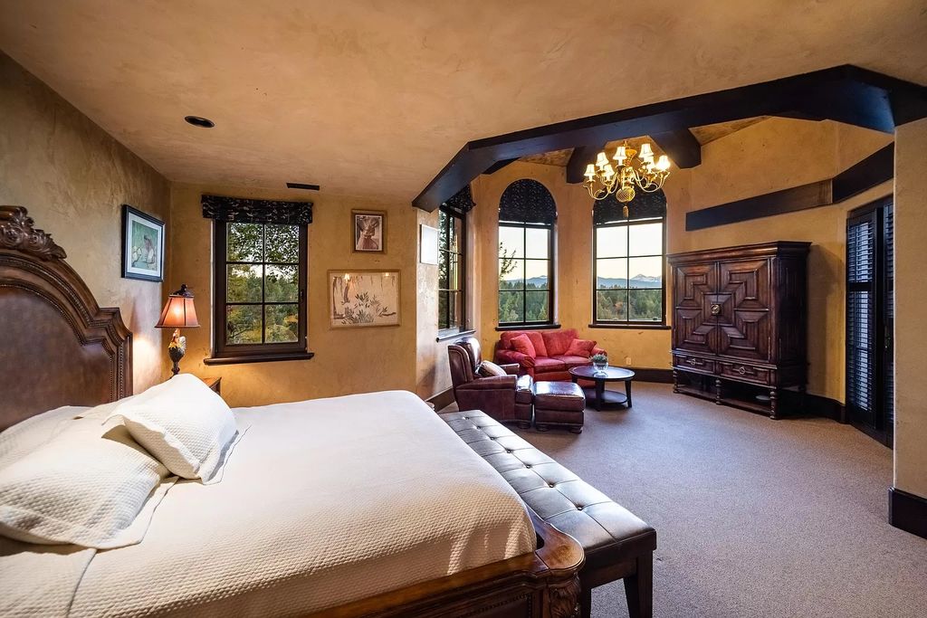 The Estate in Bend offers gourmet kitchen, primary wing, home gym and an expansive outdoor space, now available for sale. This home located at 1746 Wild Rye Cir, Bend, Oregon