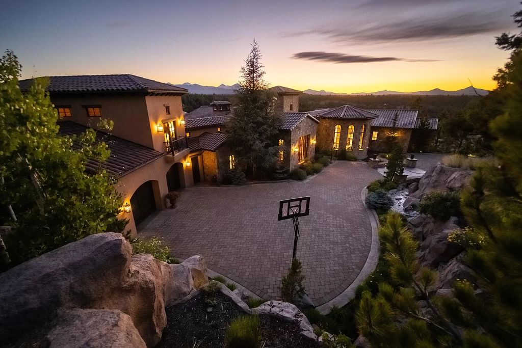The Estate in Bend offers gourmet kitchen, primary wing, home gym and an expansive outdoor space, now available for sale. This home located at 1746 Wild Rye Cir, Bend, Oregon