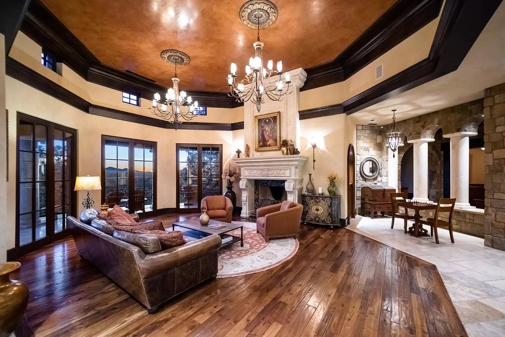 The Estate in Bend offers gourmet kitchen, primary wing, home gym and an expansive outdoor space, now available for sale. This home located at 1746 Wild Rye Cir, Bend, Oregon