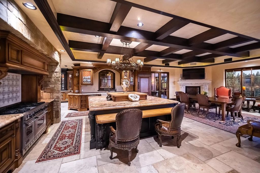 The Estate in Bend offers gourmet kitchen, primary wing, home gym and an expansive outdoor space, now available for sale. This home located at 1746 Wild Rye Cir, Bend, Oregon