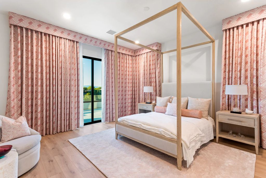 The Home in Las Vegas, a dramatic custom masterpiece with panoramic Red Rock Conservation views defines modern sophistication with sleek timeless finishes is now available for sale. This house located at 74 Meadowhawk Ln, Las Vegas, Nevada