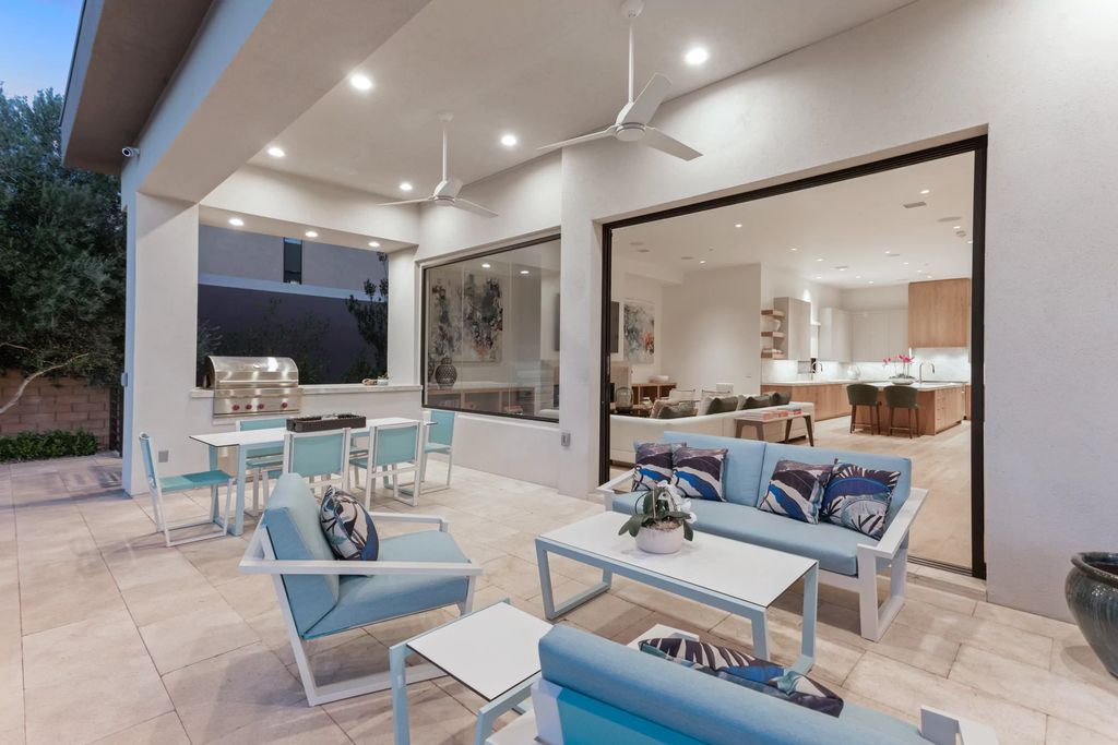 The Home in Las Vegas, a dramatic custom masterpiece with panoramic Red Rock Conservation views defines modern sophistication with sleek timeless finishes is now available for sale. This house located at 74 Meadowhawk Ln, Las Vegas, Nevada