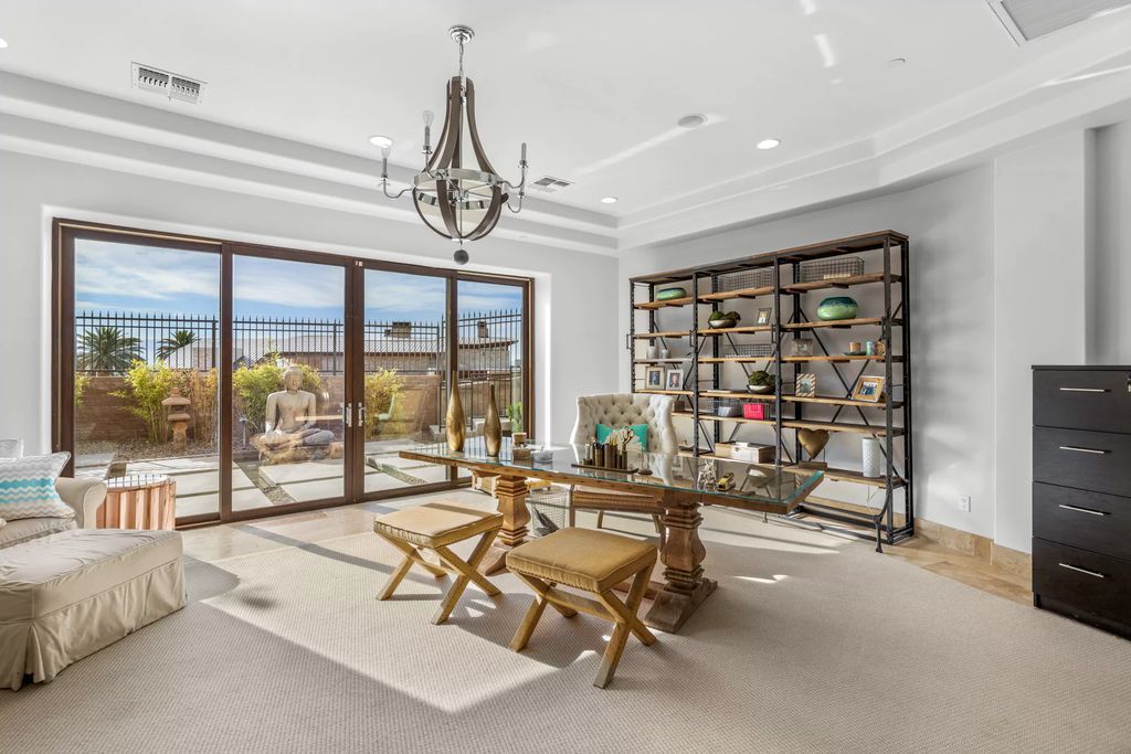 The Henderson Home, a newly renovated double-gated residence spotlights high ceilings, curved staircases, an open floor plan and an amazing outdoor area is now available for sale. This home located at 578 Lairmont Pl, Henderson, Nevada