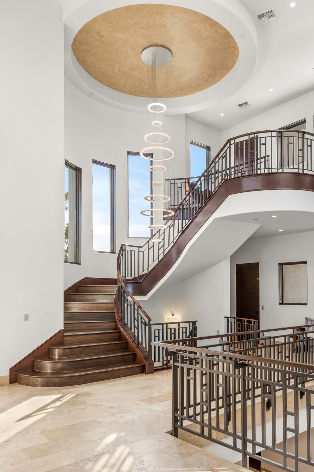 The Henderson Home, a newly renovated double-gated residence spotlights high ceilings, curved staircases, an open floor plan and an amazing outdoor area is now available for sale. This home located at 578 Lairmont Pl, Henderson, Nevada
