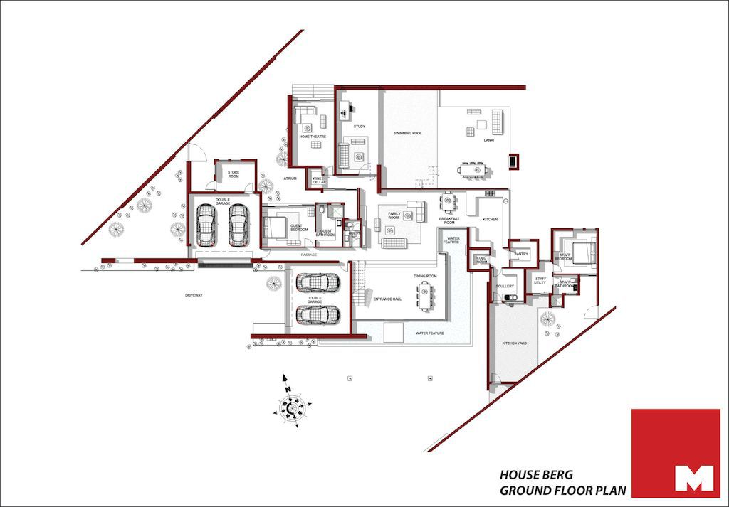 House Ber for Open Plan Airy Spaces by Nico van der Meulen Architects 26