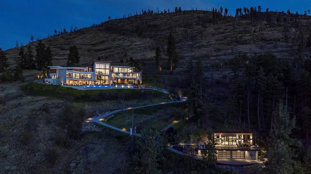 The Home in Kelowna offers unparalleled amenities, including stunning Japanese-inspired hidden garden, beach house, pool, and so much more, now available for sale. This home located at 6950 Lakeshore Rd, Kelowna, BC V1W 4J5, Canada