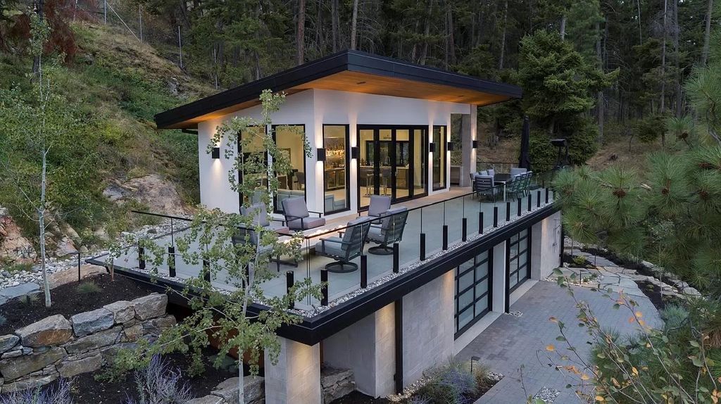 The Home in Kelowna offers unparalleled amenities, including stunning Japanese-inspired hidden garden, beach house, pool, and so much more, now available for sale. This home located at 6950 Lakeshore Rd, Kelowna, BC V1W 4J5, Canada