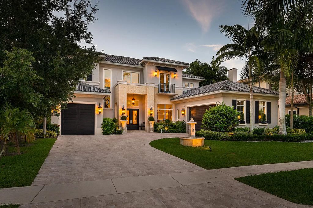The Boca Raton Home, a smart residence is located on a premium lot overlooking the grand lake and features a breathtaking backyard is now available for sale. This home located at 9099 Redonda Dr, Boca Raton, Florida