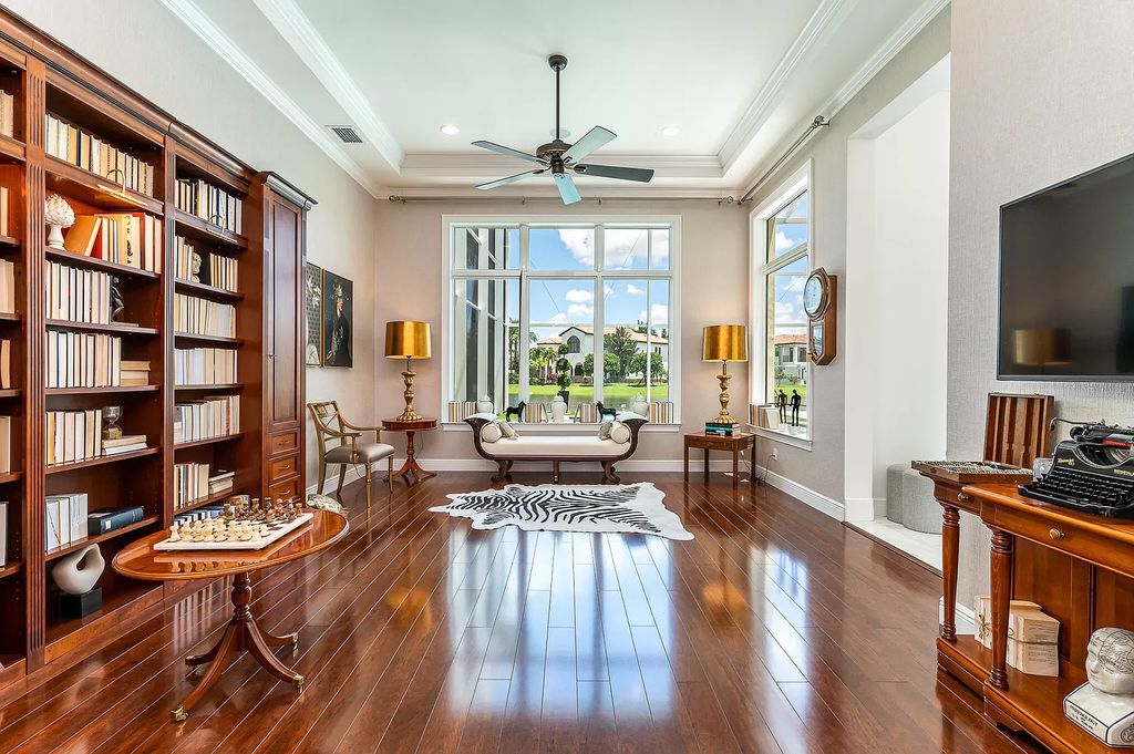 The Boca Raton Home, a smart residence is located on a premium lot overlooking the grand lake and features a breathtaking backyard is now available for sale. This home located at 9099 Redonda Dr, Boca Raton, Florida