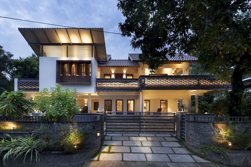 Kodath House for Traditional Modernism by Archimatrix India Associates 21