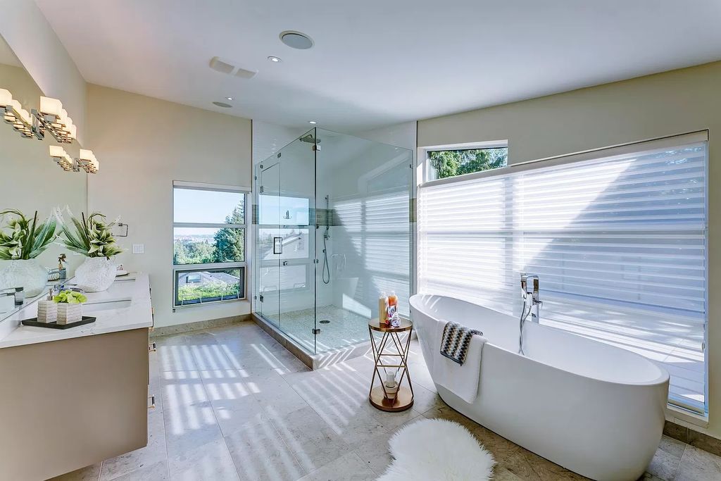 The Estate in West Vancouver is a stunning contemporary south-facing home with ultra-luxury now available for sale. This home located at 735 Southborough Dr, West Vancouver, BC V7S 1N1, Canada