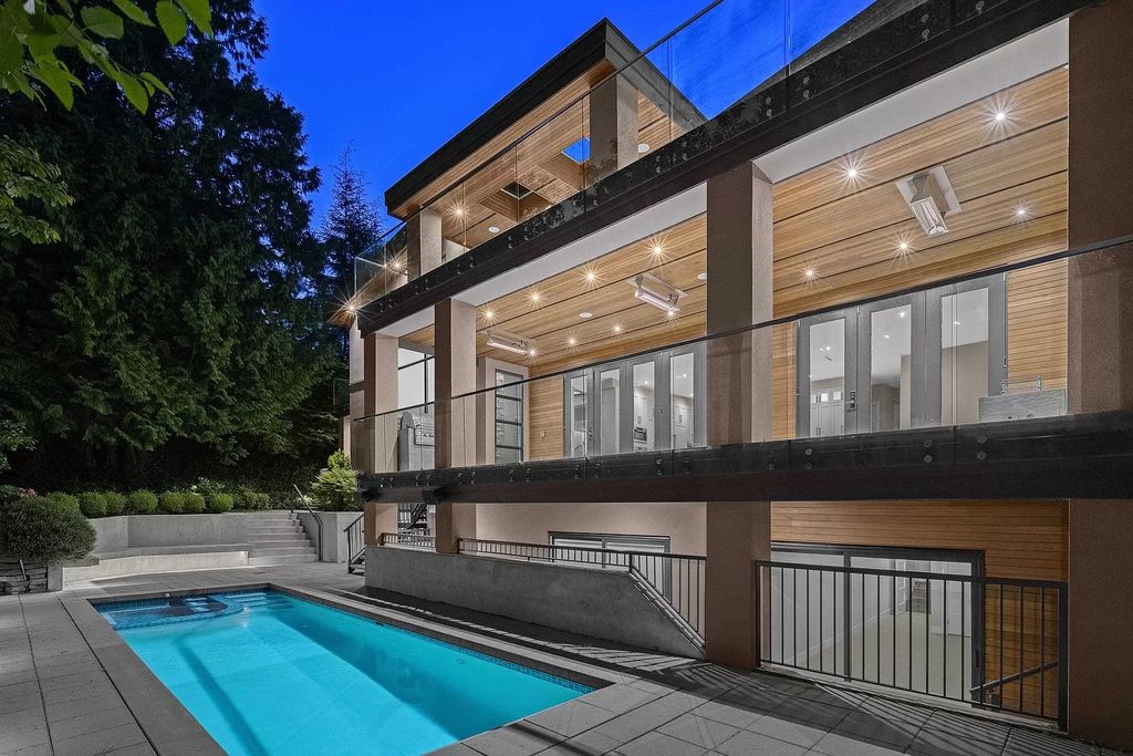 The Estate in West Vancouver is a stunning contemporary south-facing home with ultra-luxury now available for sale. This home located at 735 Southborough Dr, West Vancouver, BC V7S 1N1, Canada