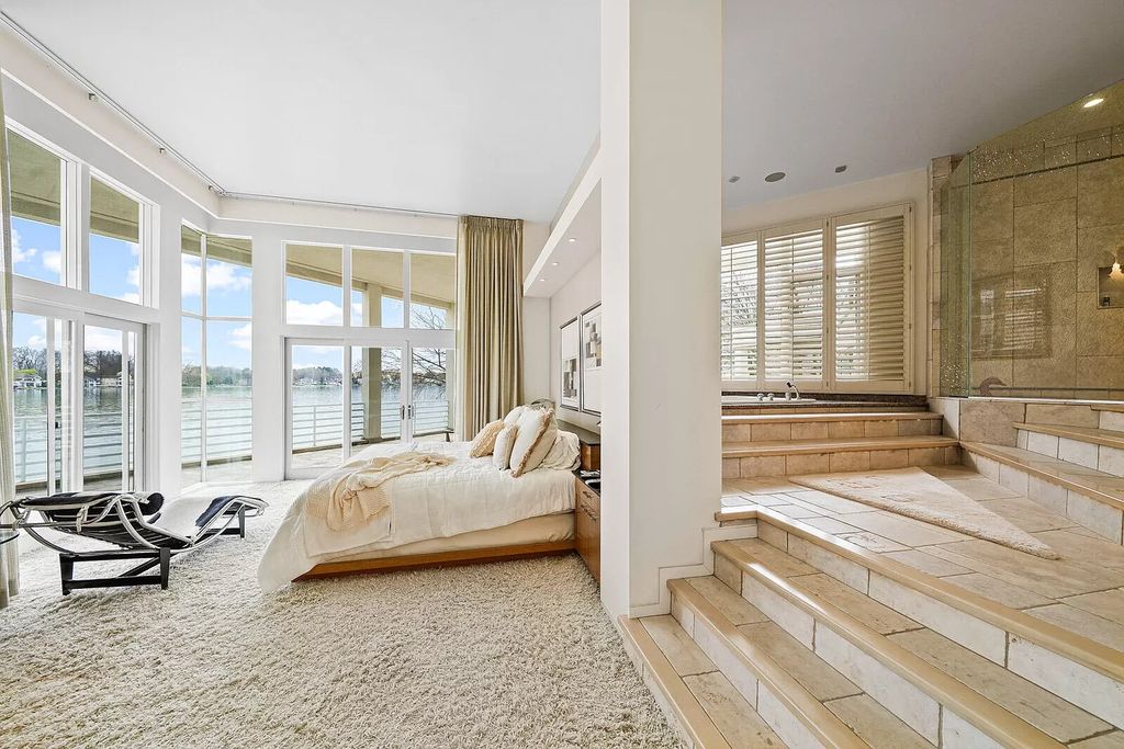 The House in Cassopolis has a Luxury Miami Vibe and a well-designed floor plan with separate split upper levels, now available for sale. This home located at 62234 Carlton Dr, Cassopolis, Michigan