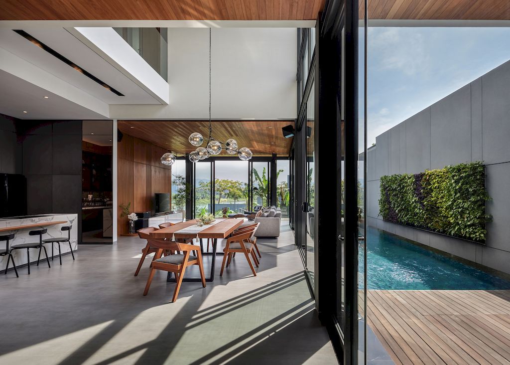 SS House with Semi resort Concept for Weekend Retreat by Rakta Studio 12