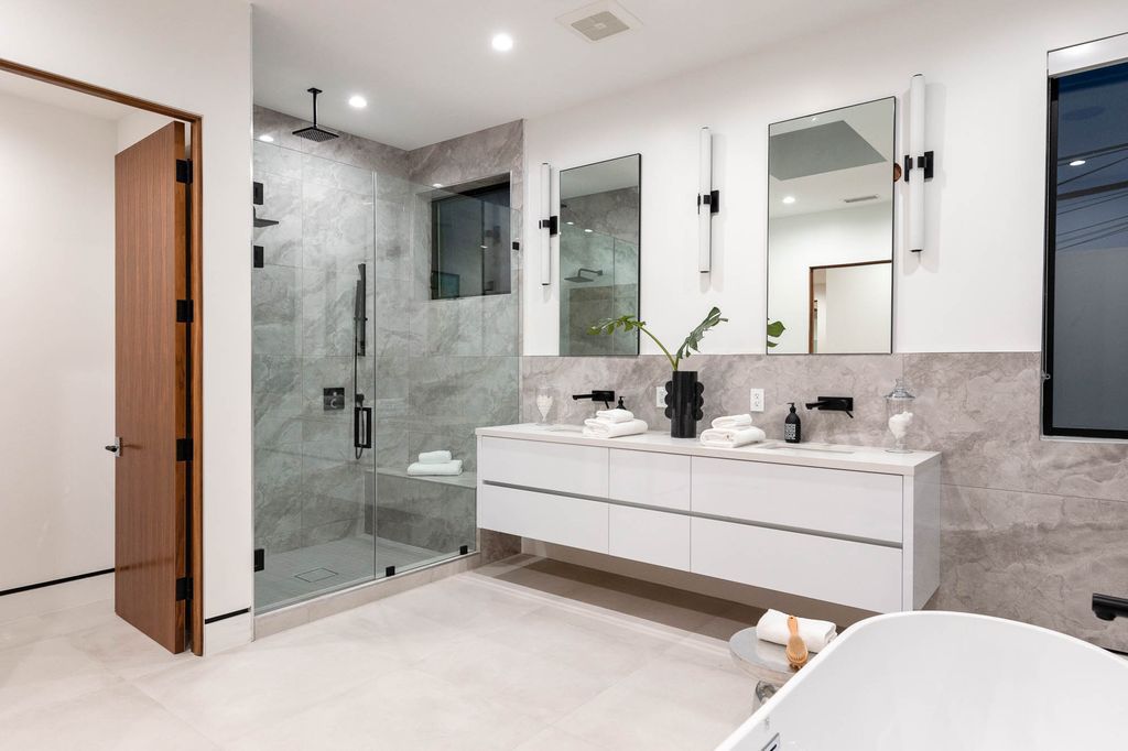 The Home in Venice is a newer construction home features an open floor plan, high ceilings and oversized windows that create a bright crisp ambiance now available for sale. This home located at 2319 Penmar Ave, Venice, California