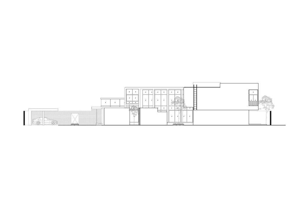 TT residence with a Central Glass fronted Swimming Pool by FLAT12x 8