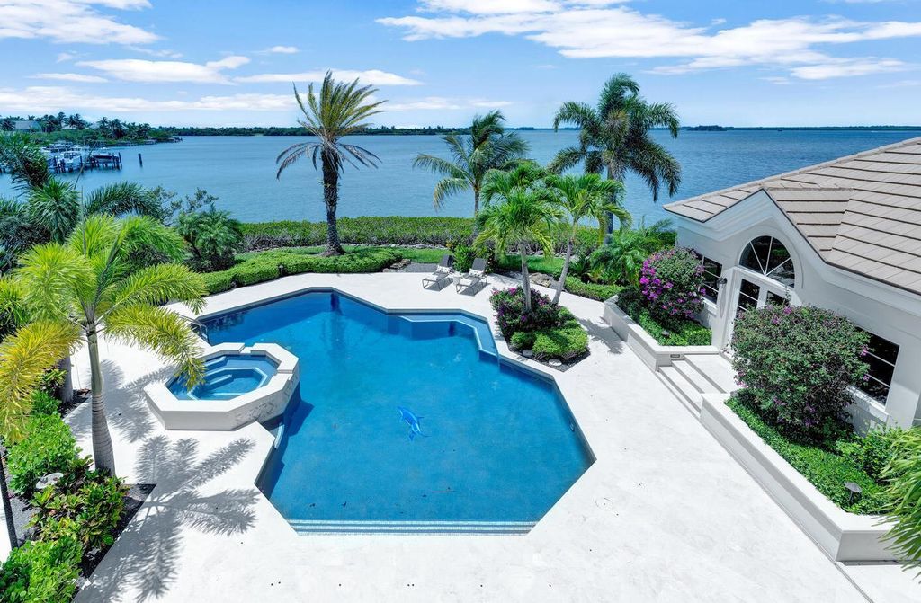 The Home in Vero Beach is a distinguished residence situated on a cul-de-sac point with 270 degrees of unobstructed intracoastal views now available for sale. This home located at 210 Osprey Ct, Vero Beach, Florida