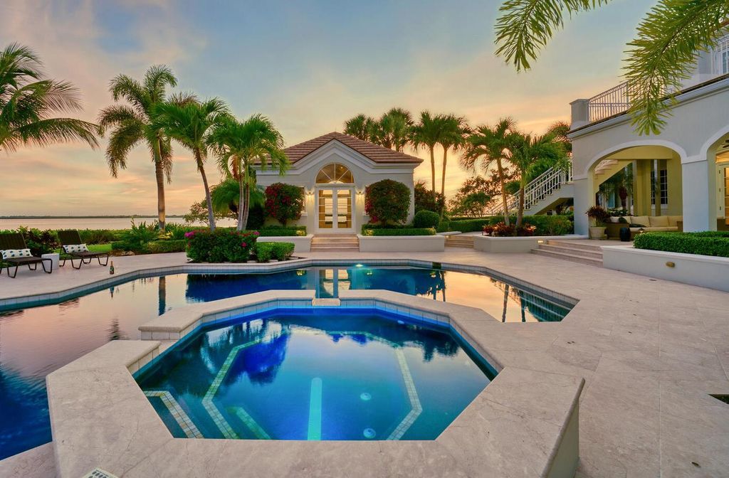 The Home in Vero Beach is a distinguished residence situated on a cul-de-sac point with 270 degrees of unobstructed intracoastal views now available for sale. This home located at 210 Osprey Ct, Vero Beach, Florida