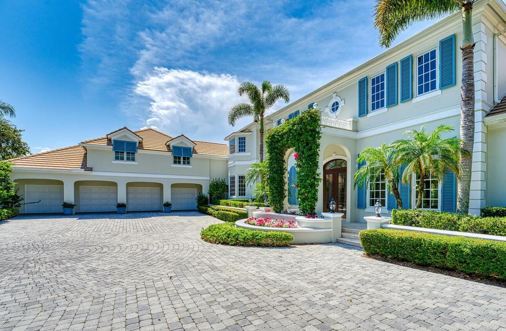 The Home in Vero Beach is a distinguished residence situated on a cul-de-sac point with 270 degrees of unobstructed intracoastal views now available for sale. This home located at 210 Osprey Ct, Vero Beach, Florida