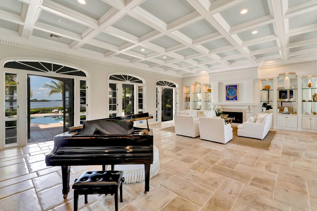 The Home in Vero Beach is a distinguished residence situated on a cul-de-sac point with 270 degrees of unobstructed intracoastal views now available for sale. This home located at 210 Osprey Ct, Vero Beach, Florida