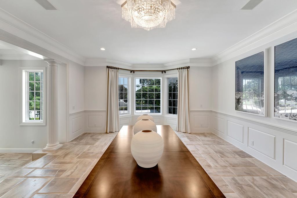 The Home in Vero Beach is a distinguished residence situated on a cul-de-sac point with 270 degrees of unobstructed intracoastal views now available for sale. This home located at 210 Osprey Ct, Vero Beach, Florida