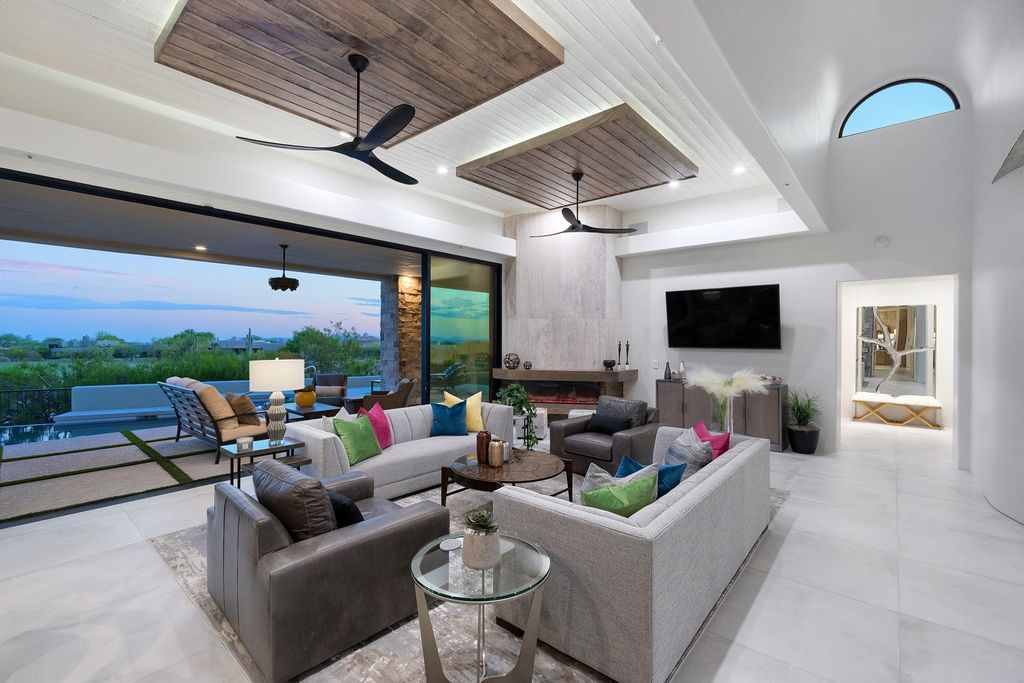 The Home in Scottsdale is a completely remodeled and furnished contemporary is situated along the picturesque 6th fairway with stunning golf course and mountain views now available for sale. This home located at 10040 E Happy Valley Rd UNIT 278, Scottsdale, Arizona;