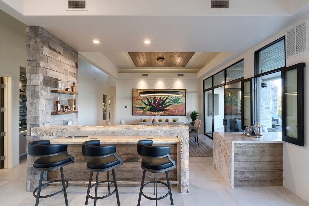 The Home in Scottsdale is a completely remodeled and furnished contemporary is situated along the picturesque 6th fairway with stunning golf course and mountain views now available for sale. This home located at 10040 E Happy Valley Rd UNIT 278, Scottsdale, Arizona;